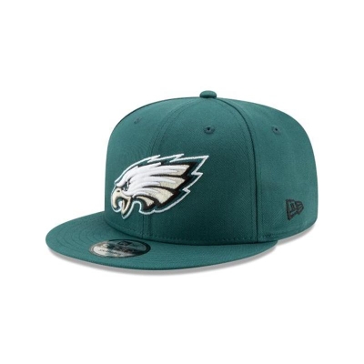 Green Philadelphia Eagles Hat - New Era NFL Basic 9FIFTY Snapback Caps USA5837691